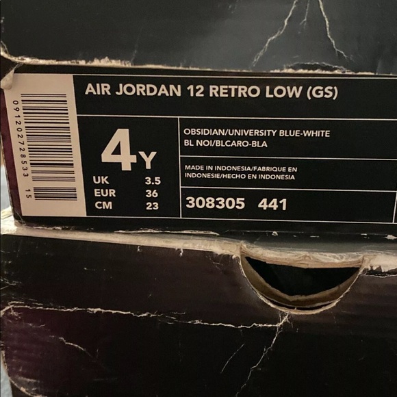 Air Jordan 12 low obsidian 2004 version OG box - Picture 8 of 8